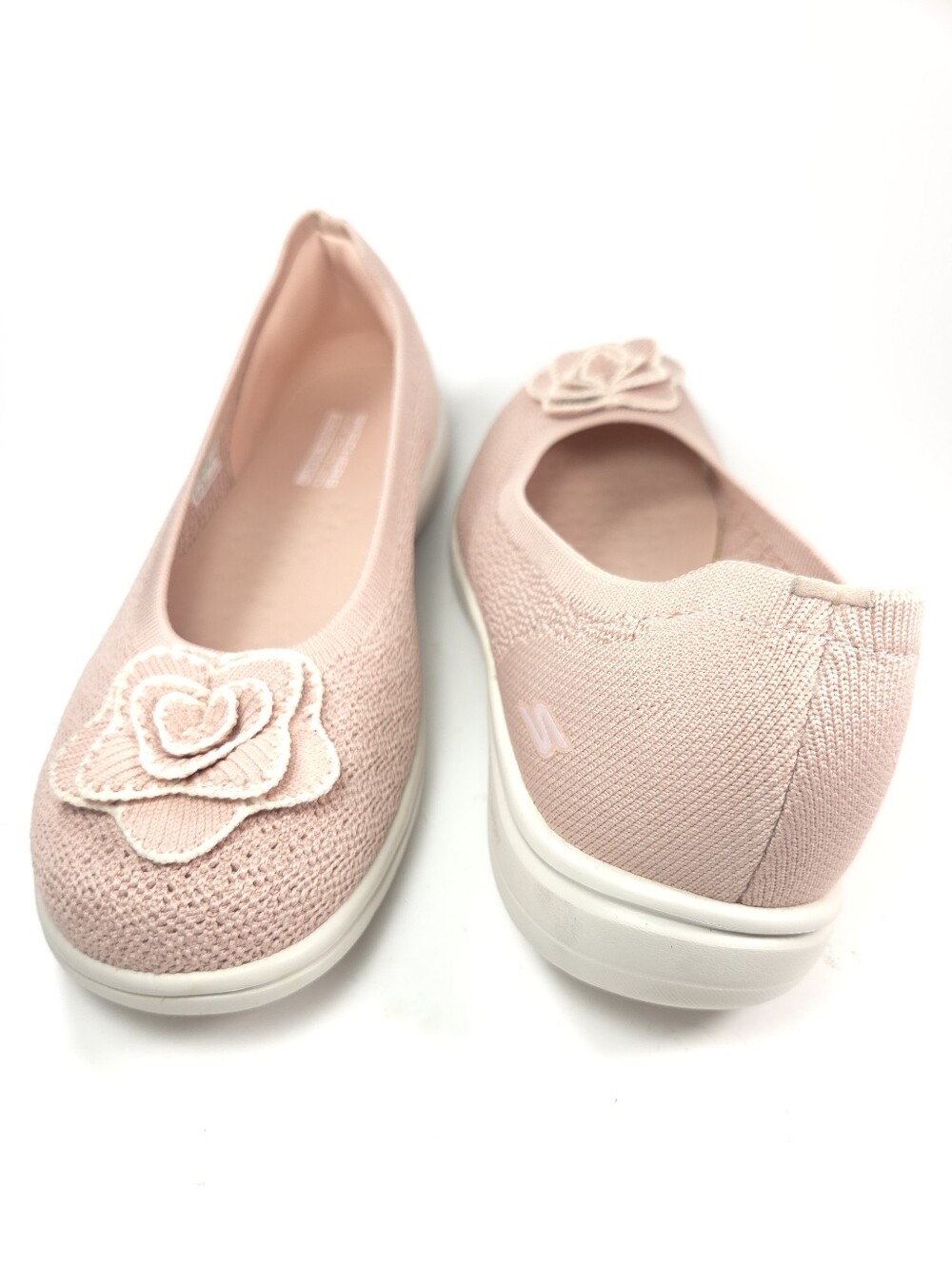 Skechers On‑the‑GO Flex Radiant Flora Blush Pink Knit Slip‑On Skimmer Sz 9 - Picture 5 of 16